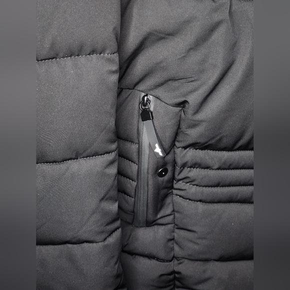 NWT V.I.P COLLECTION Men's Puffer Jacket with Faux Fur Hood. Black Size: 2XL - Picture 7 of 11